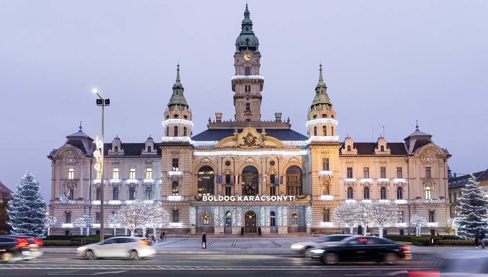 Adventi díszkivilágítás Győrben