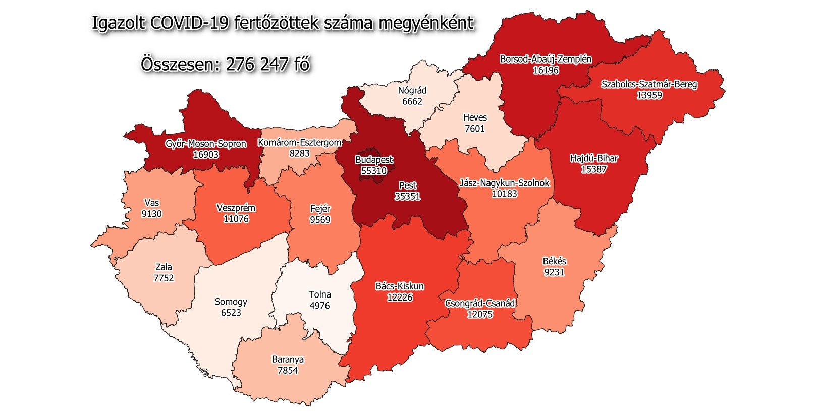 5047 az új fertőzöttek száma