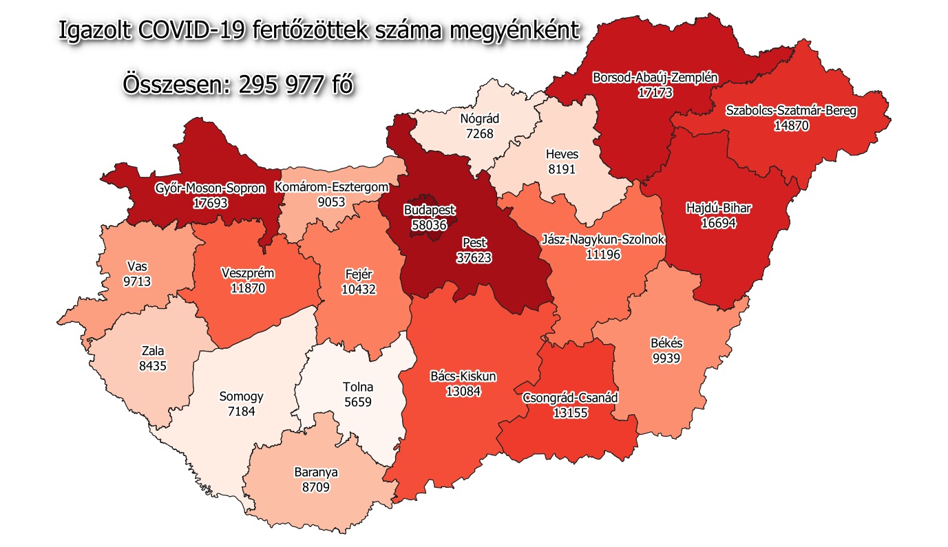 4045 az új fertőzöttek száma