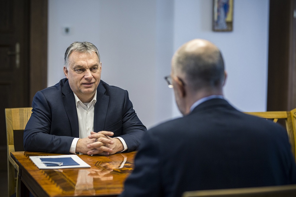 Orbán Viktor a Karmelita kolostorban fogadta Kelemen Hunort