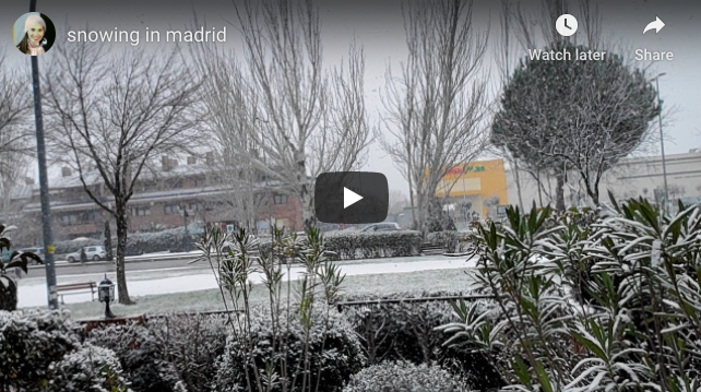 Az évtized havazására számítanak a spanyol fővárosban