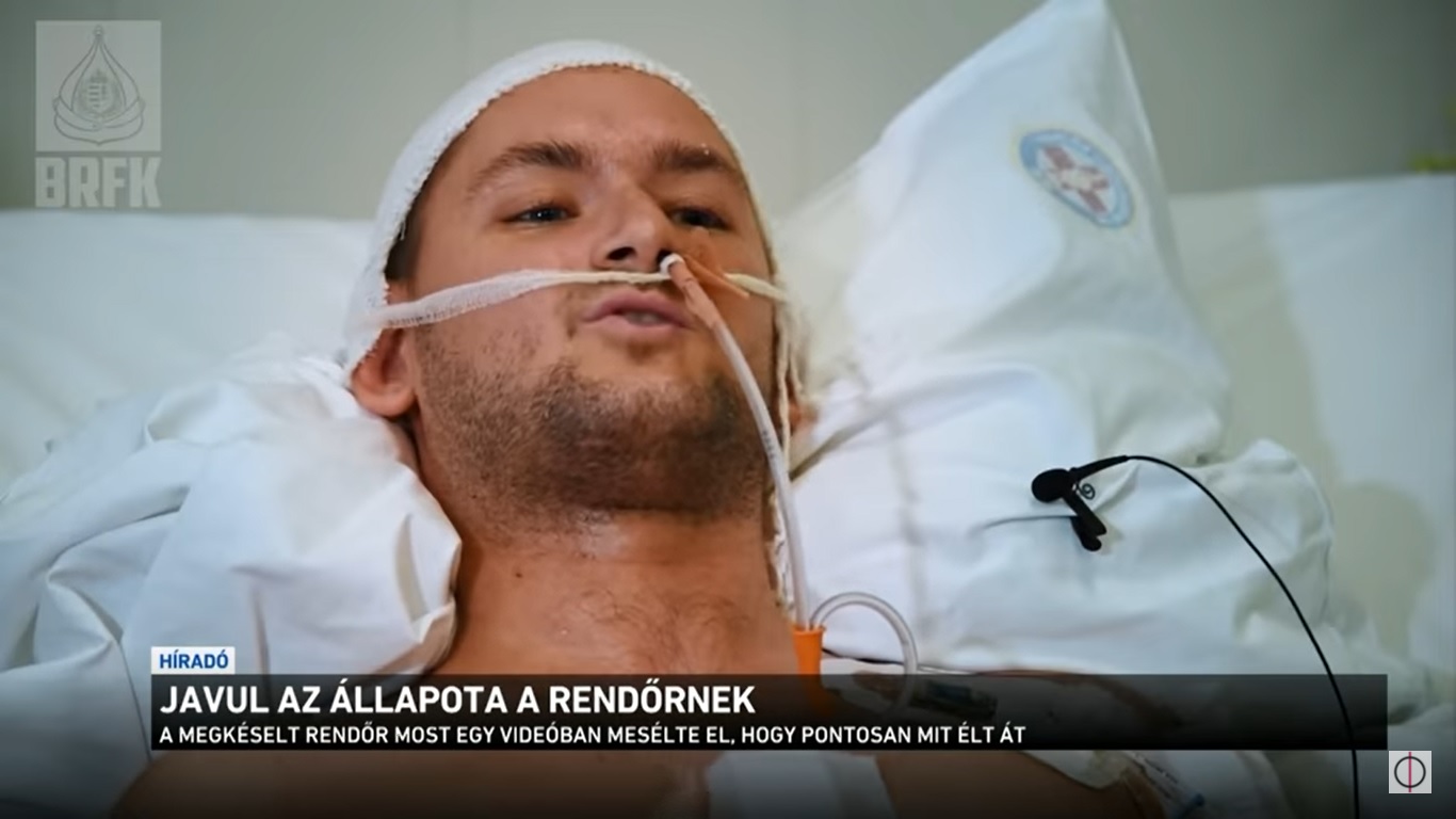 A támadás minden pillanatára emlékszik a múlt héten megkéselt rendőr