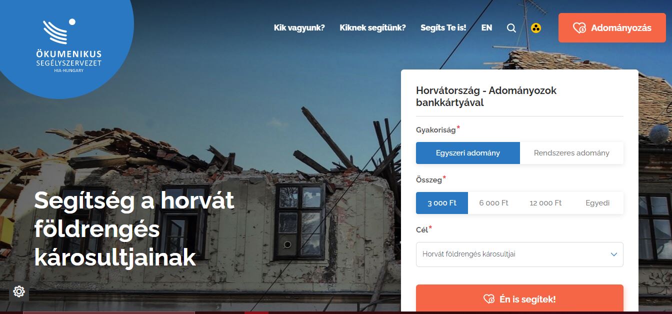 Magyar szolidaritási akció a horvátországi földrengés kapcsán