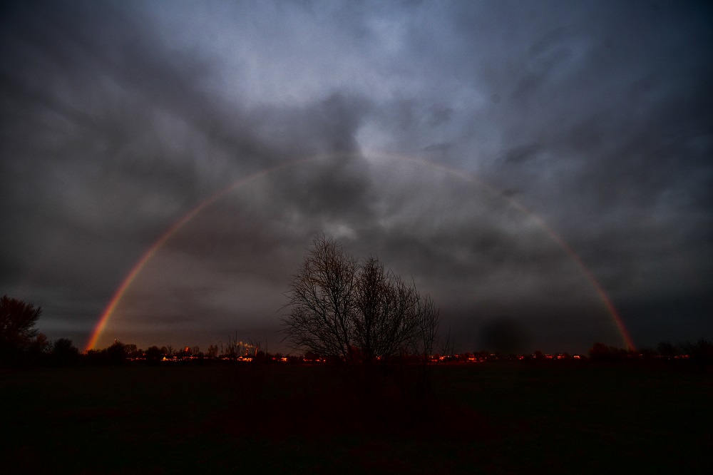 Szivárvány Debrecen felett