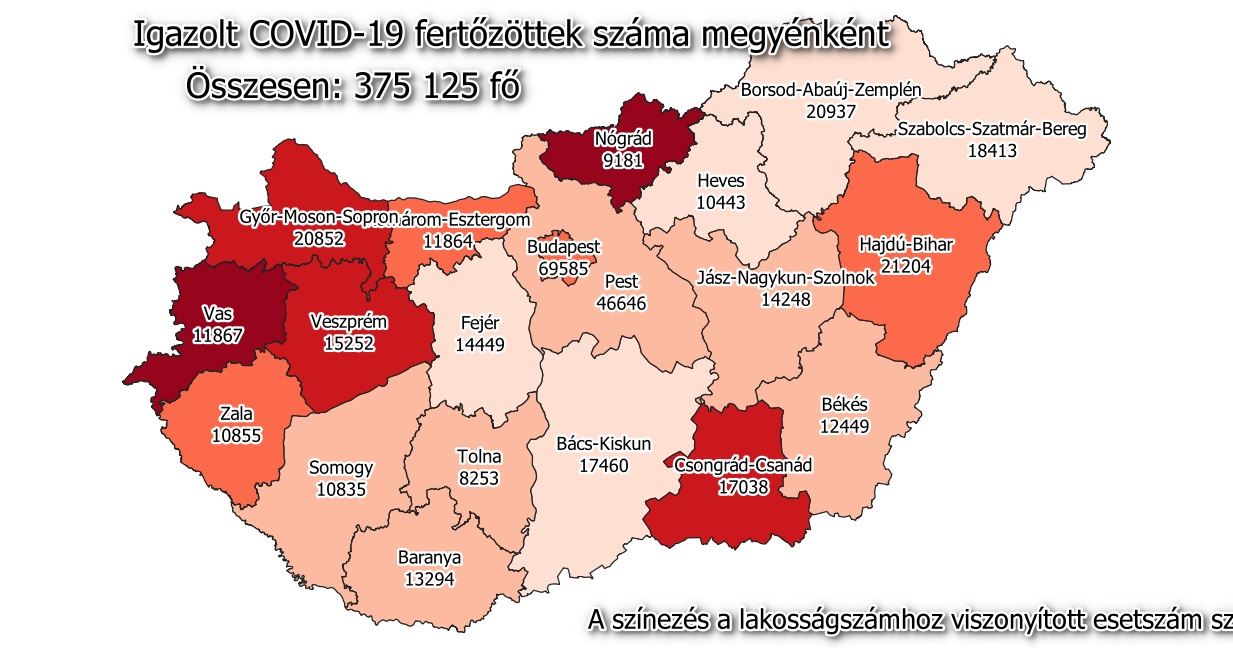 Ezerötszáz körül az új fertőzöttek száma