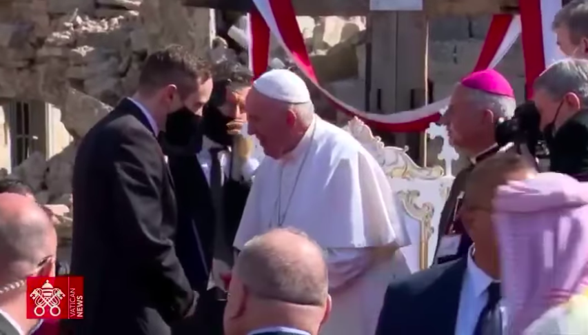 Ferenc pápával találkozott Azbej Tristan Moszulban