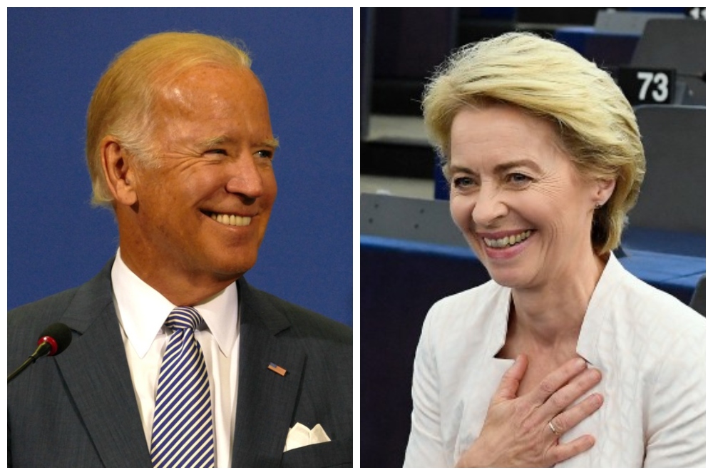 Ursula von der Leyennel egyeztetett telefonon Joe Biden