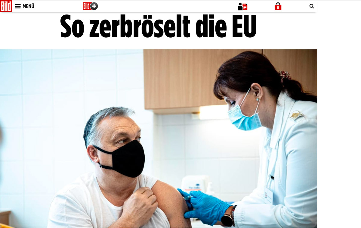 A Bild Magyarországot hozza fel jó példaként az oltások terén