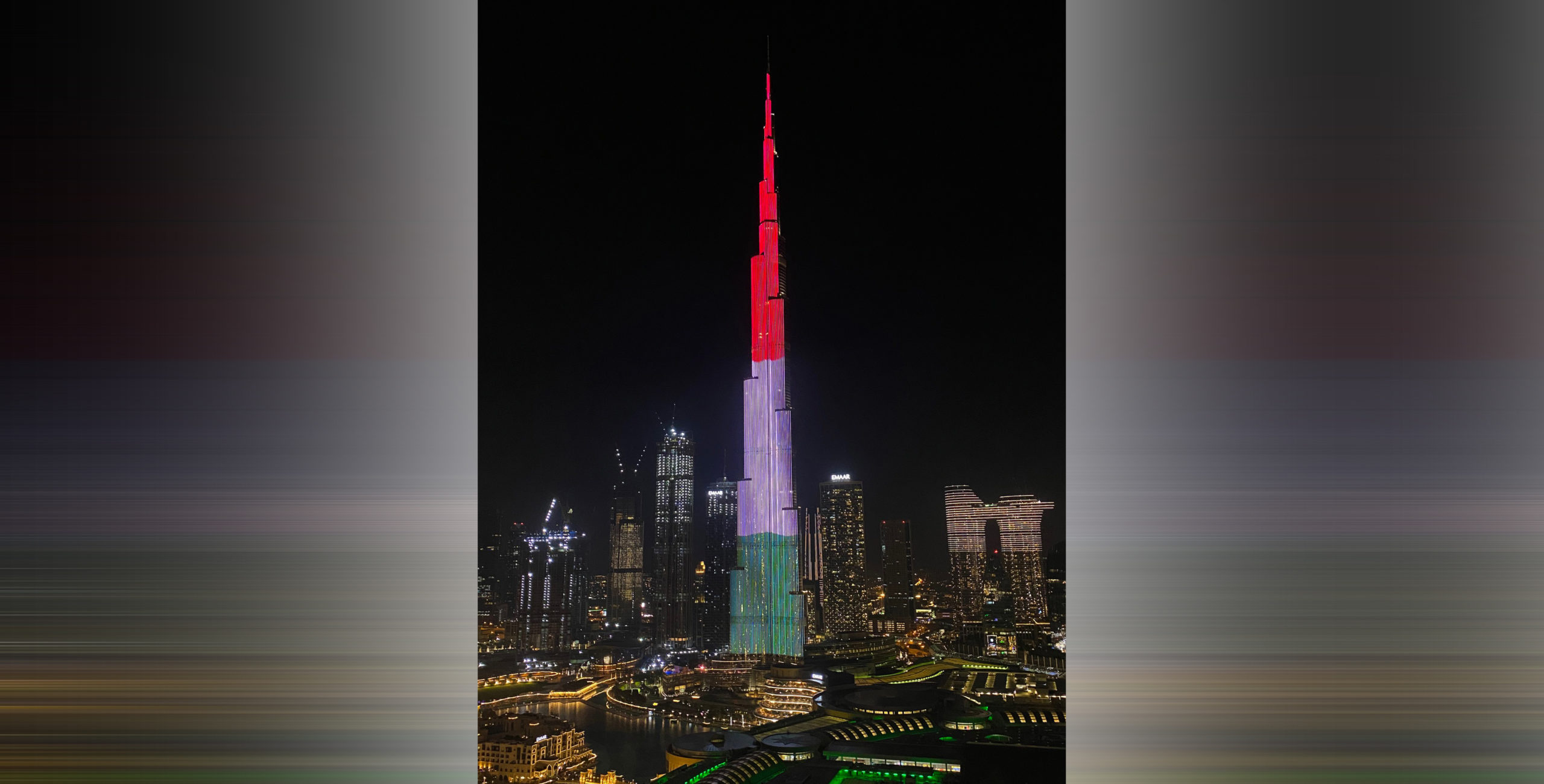 Magyar színekbe öltözött a világ legmagasabb épülete