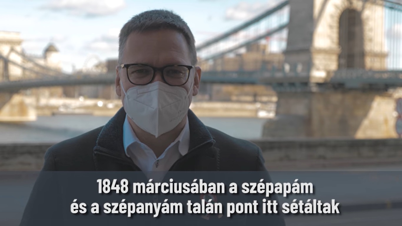 Családja emlékeit idézte fel Fürjes Balázs a nemzeti ünnepen