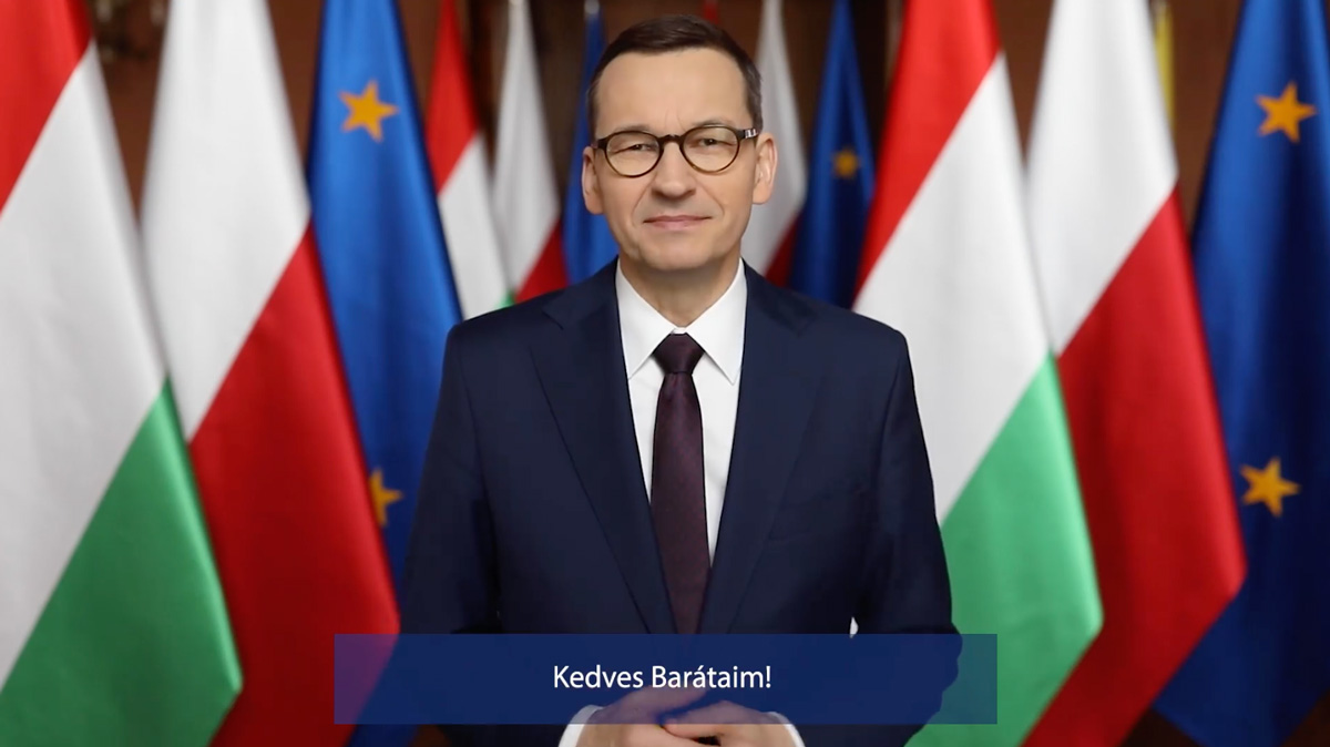 Magyarul köszöntötte hazánkat Mateusz Morawiecki