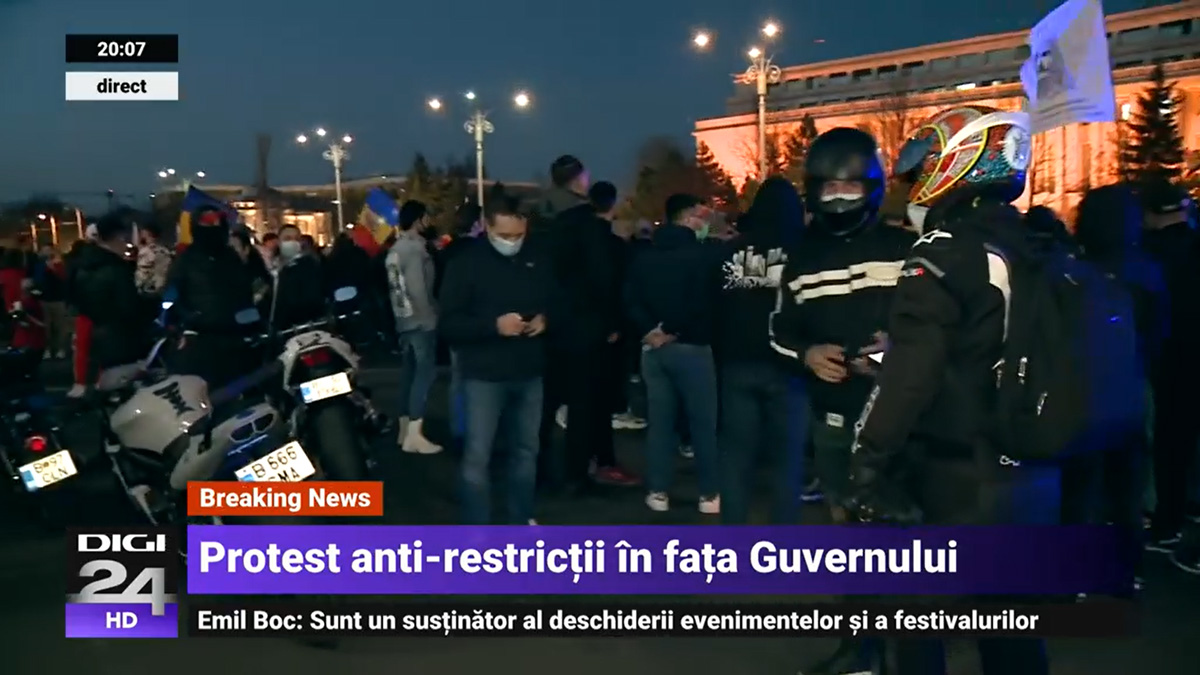 Romániában országszerte tüntettek a szigorítás ellen