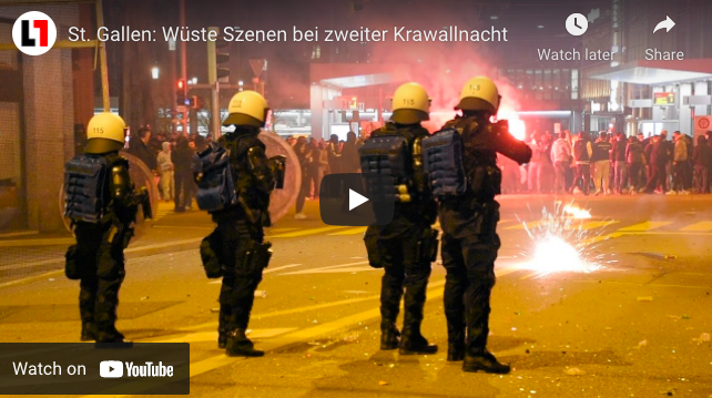 Gumilövedéket is használt tüntetők ellen a svájci rendőrség