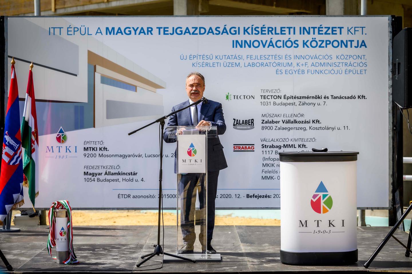 Innovációs központot épít a Magyar Tejgazdasági Kísérleti Intézet