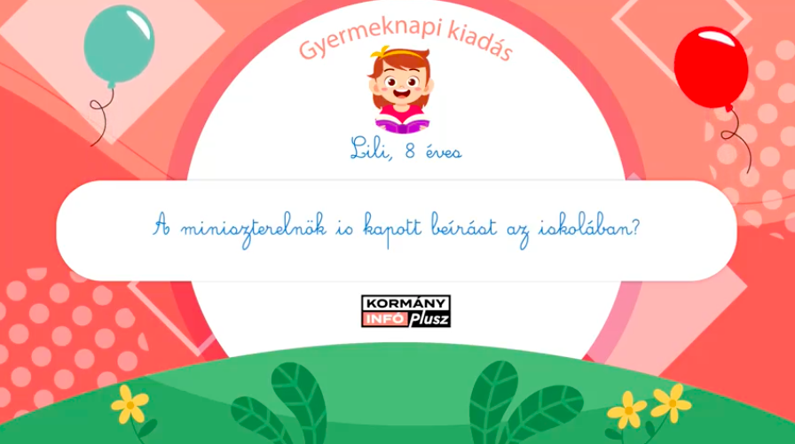 Meglepetésvendégek a gyermeknapi Kormányinfó Pluszban