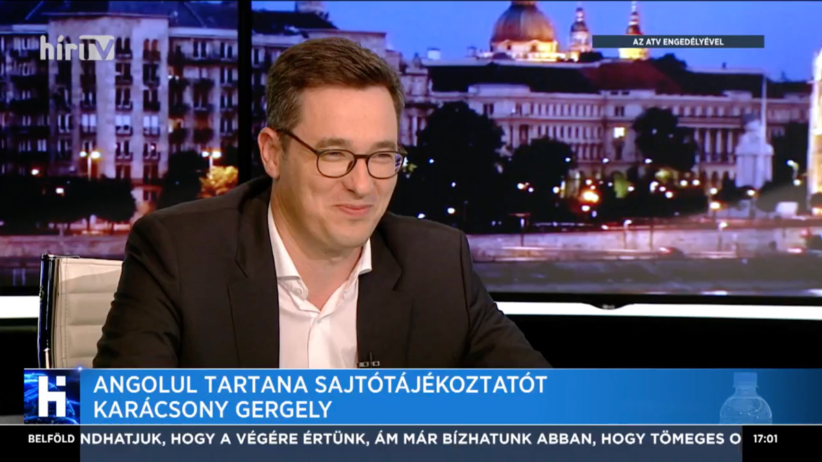 Angolul tartana sajtótájékoztatót a hiperpasszív nyelvtudású Karácsony