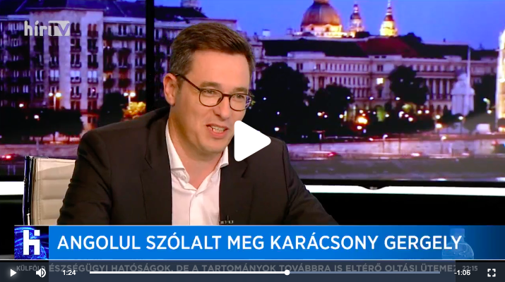 Kereken 18 másodpercen át beszélt angolul Karácsony Gergely (Videó!)