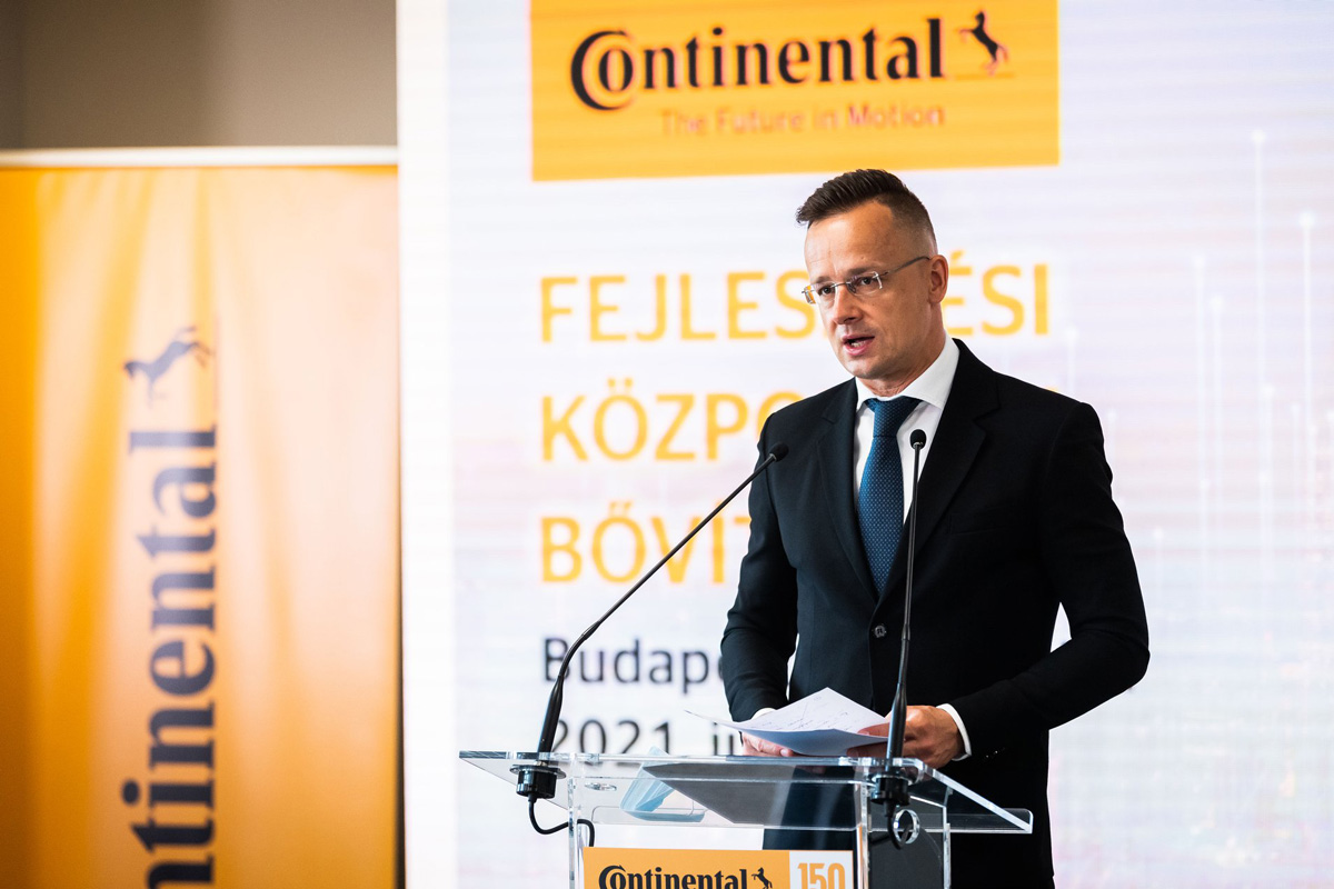 A Continental bővíti magyarországi kutatás-fejlesztési központjait