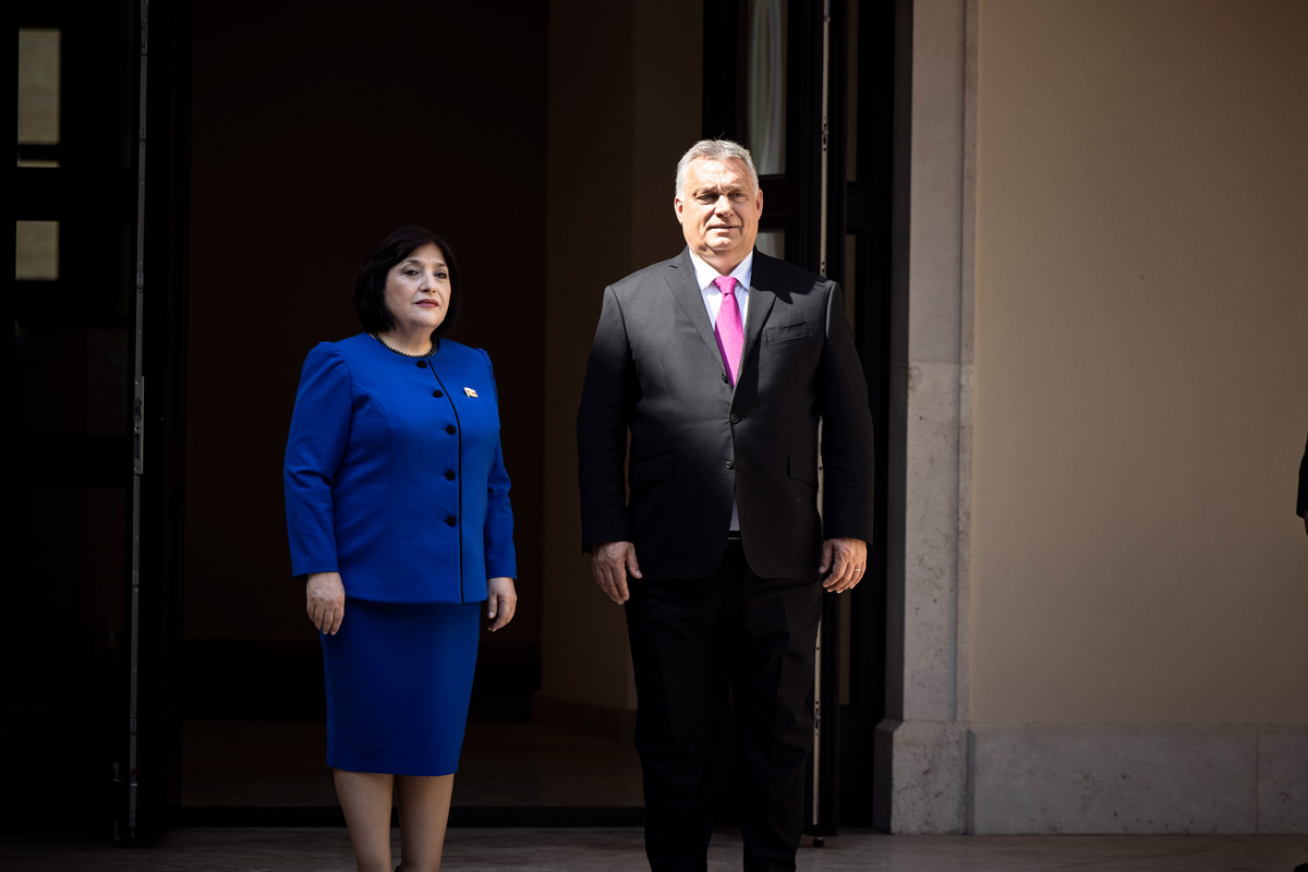 Orbán Viktor a Karmelitában fogadta az azeri házelnököt