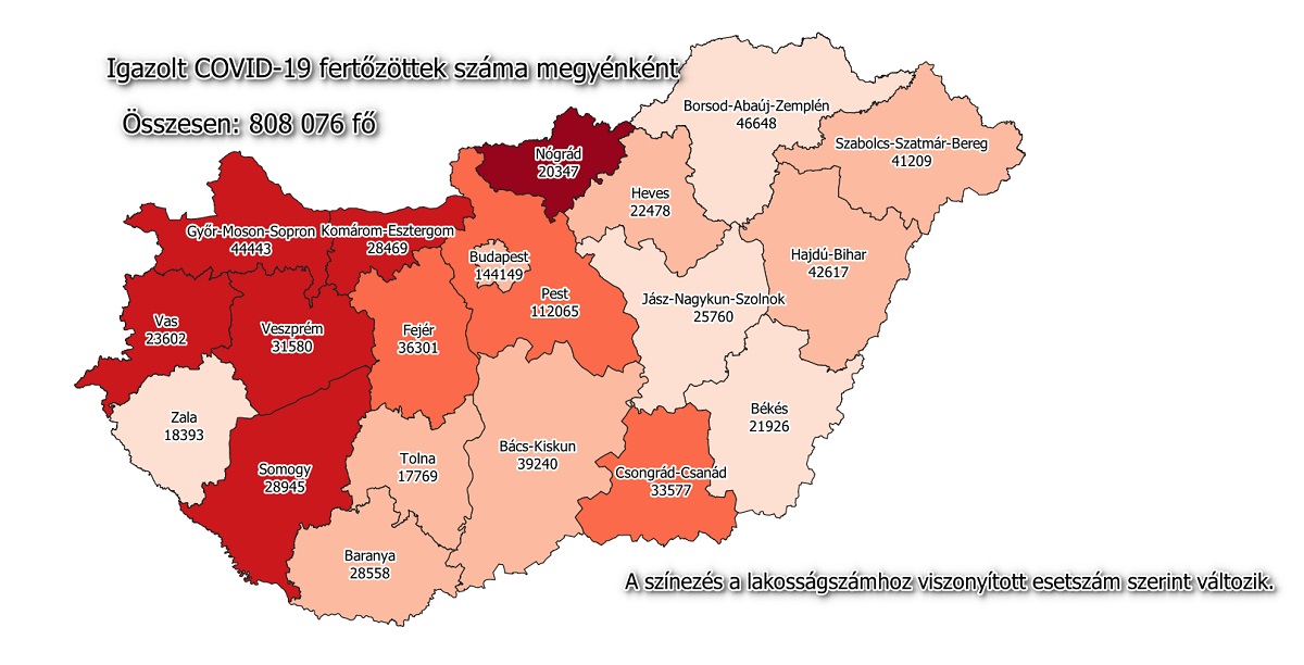 Harmincnégy az új fertőzöttek száma