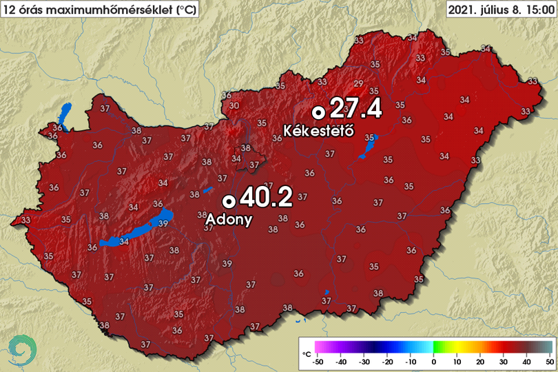 Megdőlt az országos napi melegrekord