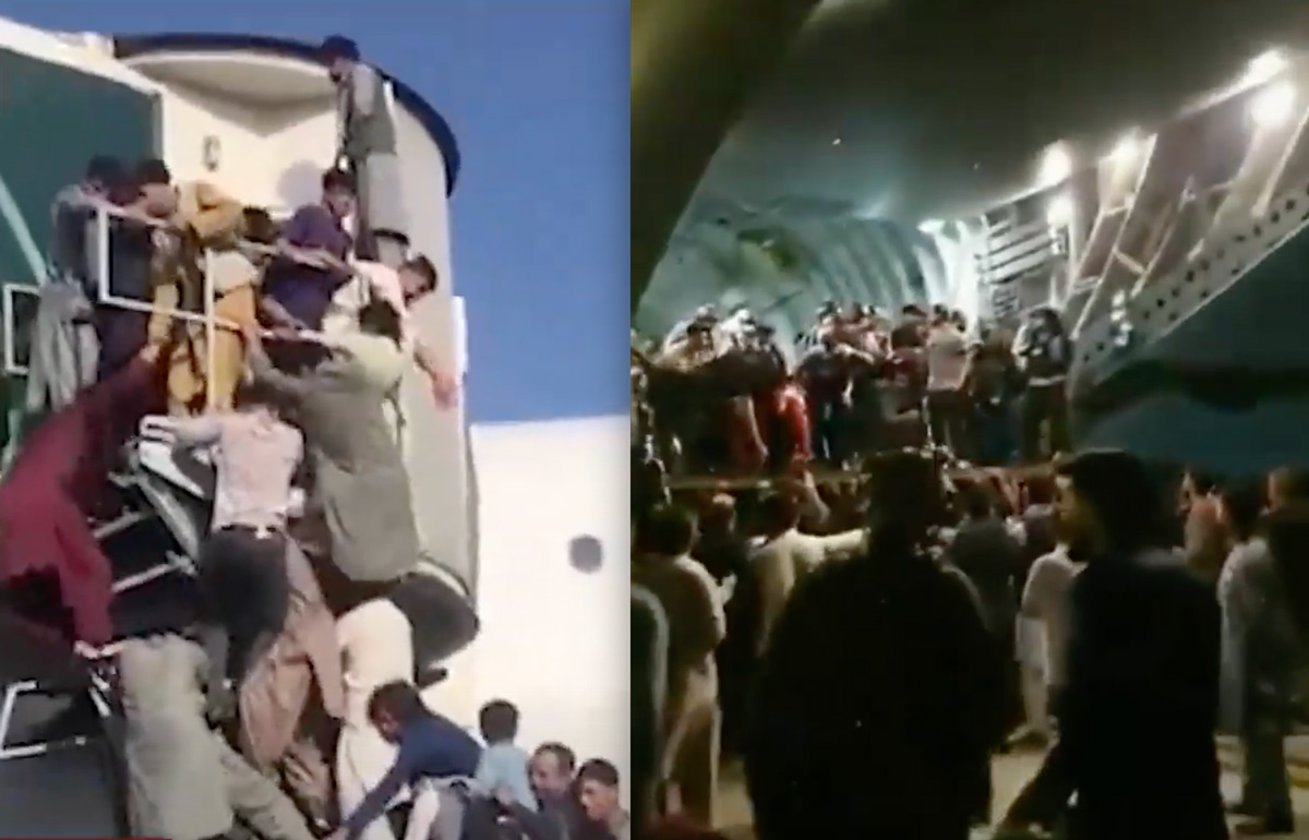 Egymást taposva menekülnek Afganisztánból