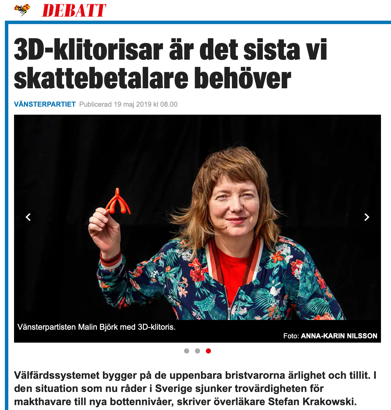 Botrányt keltett a LIBE-delegáció svéd tagja