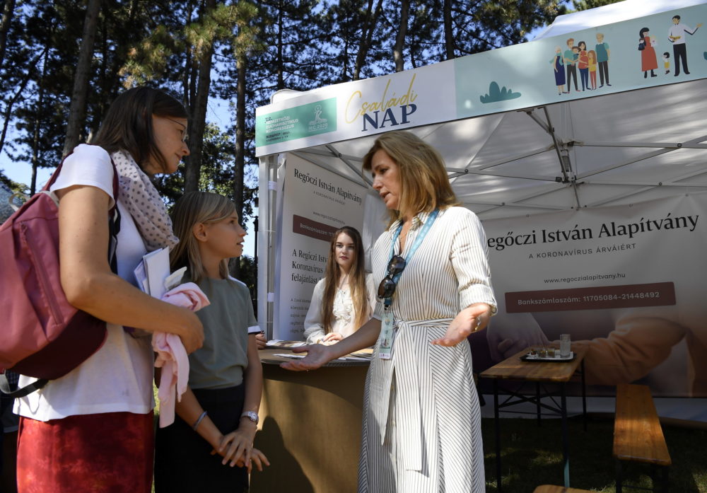 Herczegh Anita a margitszigeti családi napon vett részt