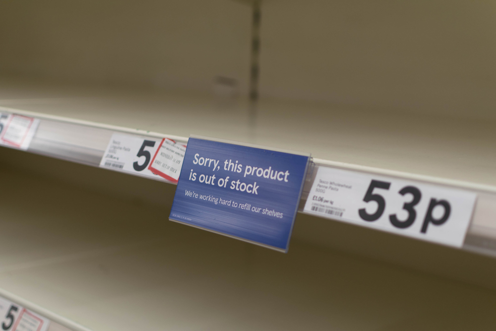 Élelmiszerellátási problémák vannak Nagy-Britanniában