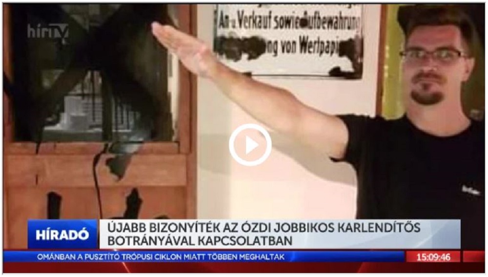 Újabb bizonyíték az ózdi jobbikos karlendítős botrányával kapcsolatban