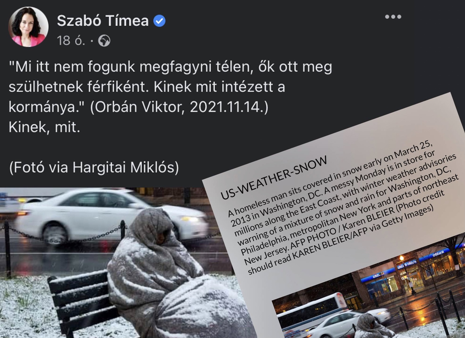 Szabó Tímea kamuképpel bukott le közösségi oldalán, tovább hazudozik