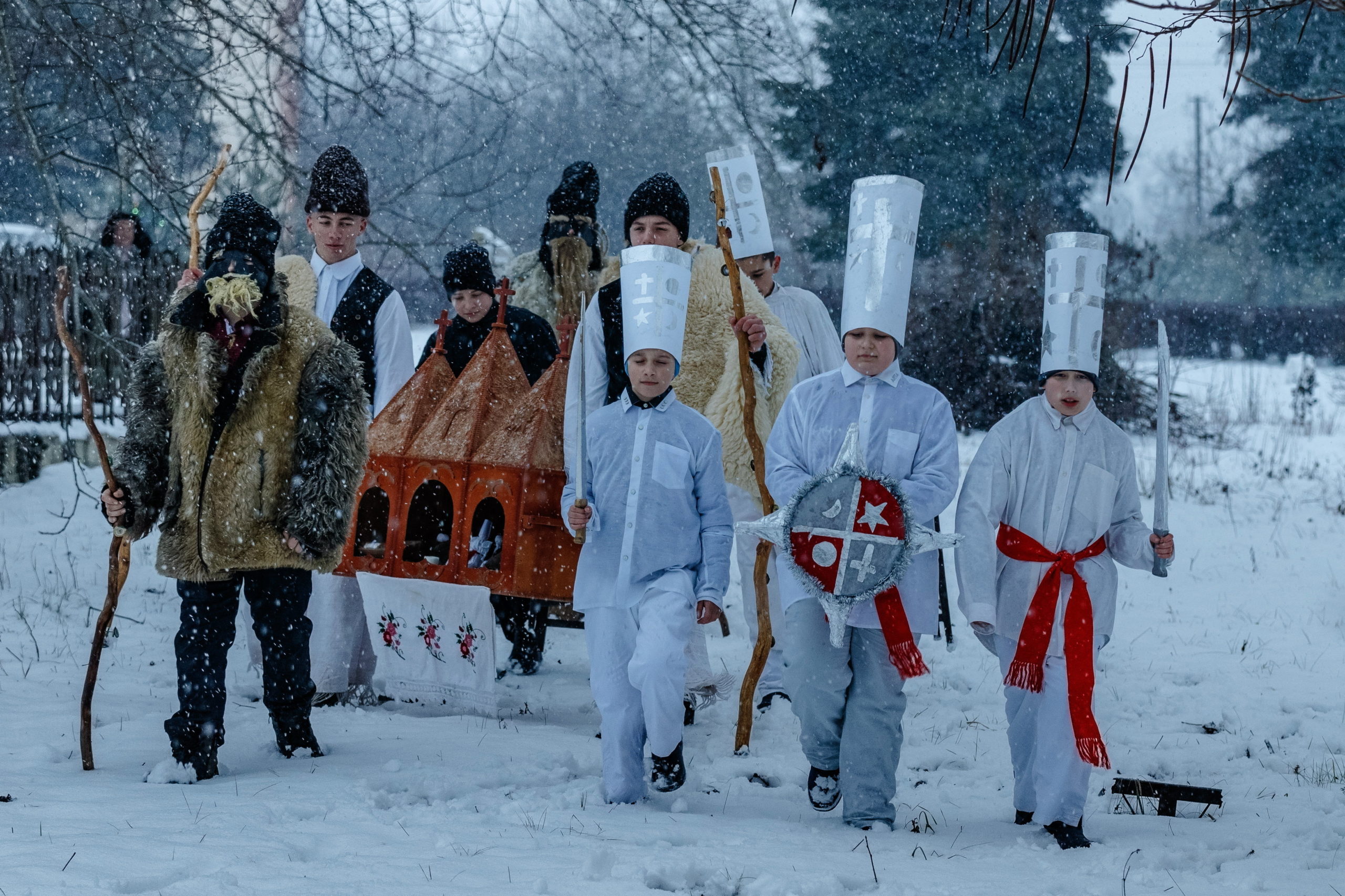 Betlehemesek a kárpátaljai Csomán