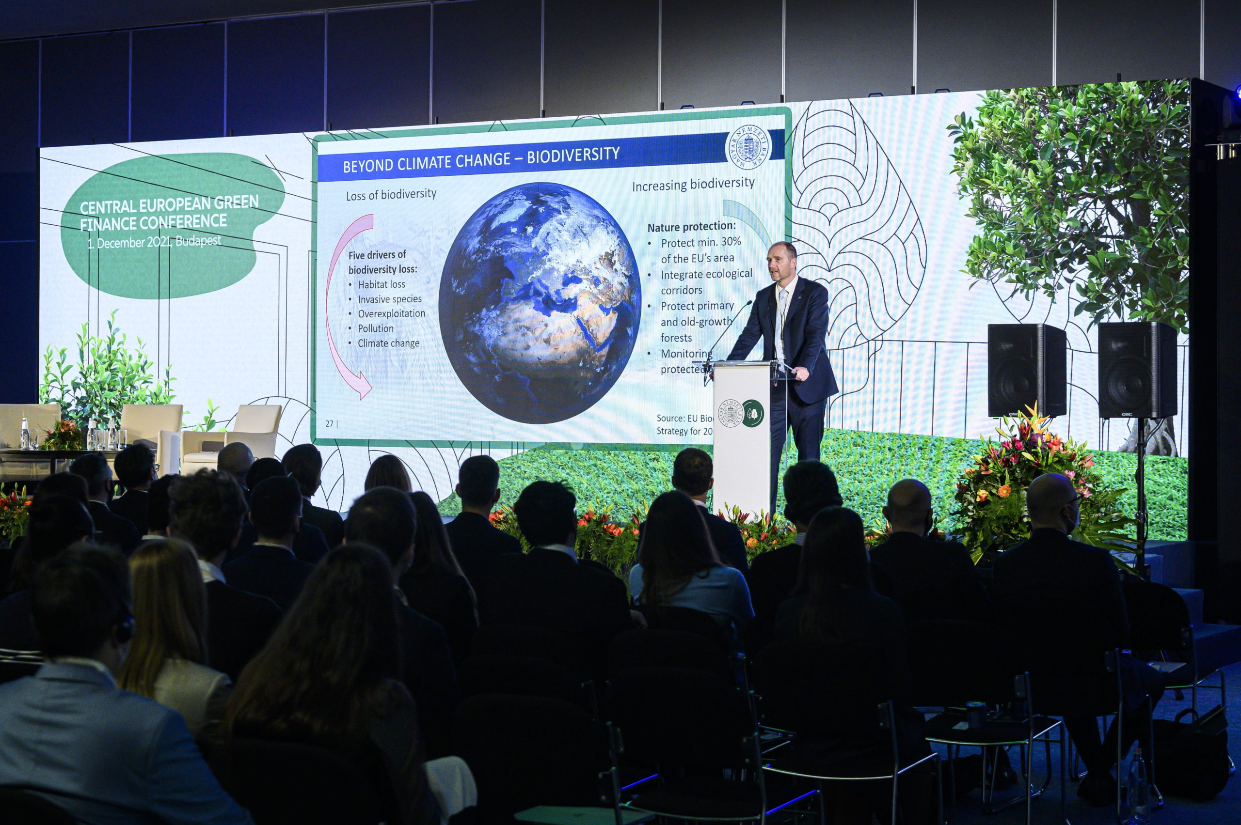 Az MNB úttörő szerepet vállal a pénzügyi rendszer zöldítésében