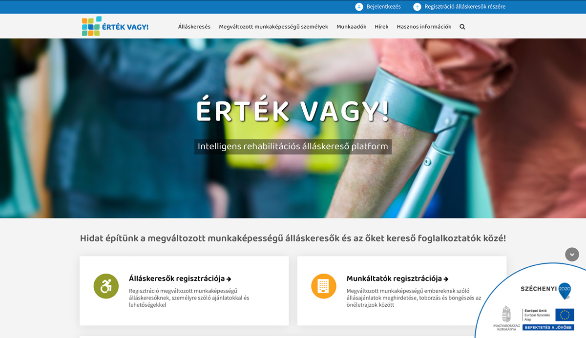 Megváltozott munkaképességűeknek indult álláskereső portál