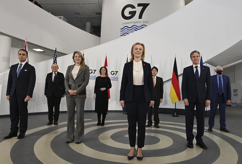 A G7 külügyminiszterei elítélik az Ukrajnával szembeni orosz magatartást