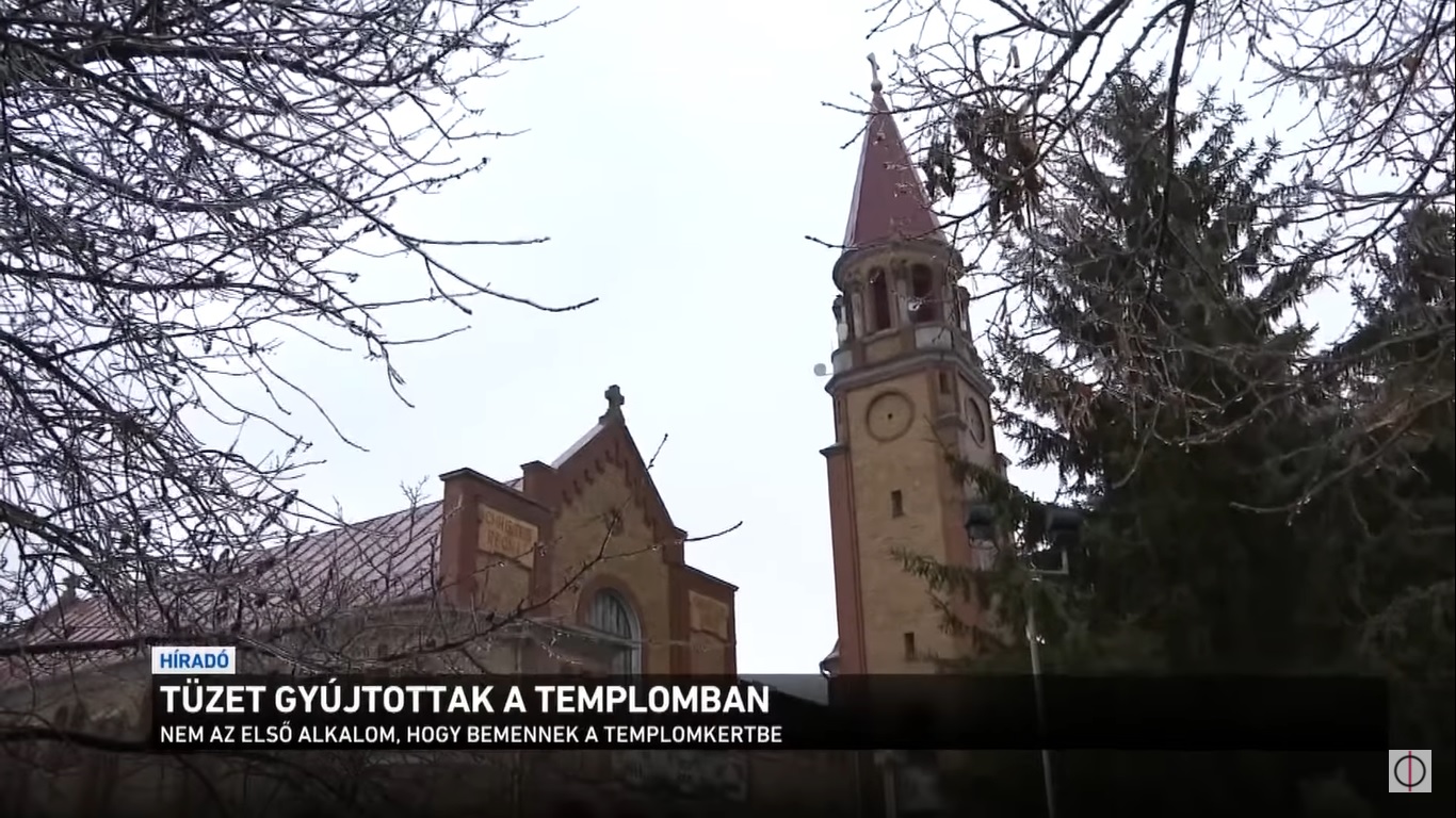 Behatoltak és tüzet raktak a migránsok a kelebiai templomban karácsonykor