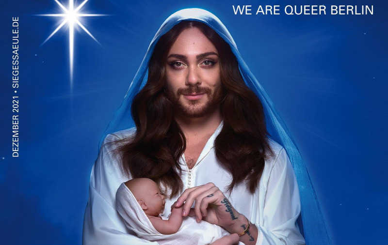 Az olasz jobboldal elítélte Szűz Mária transznemű ábrázolását