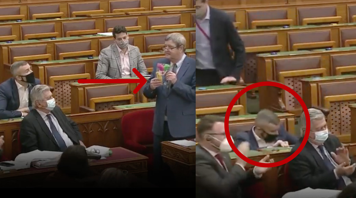 Tállai András úgy felbőszítette Jakab Pétert, hogy a szék mellé ült vissza