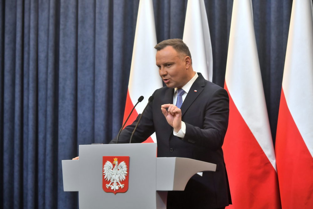 Koronavírusos lett Andrzej Duda lengyel elnök