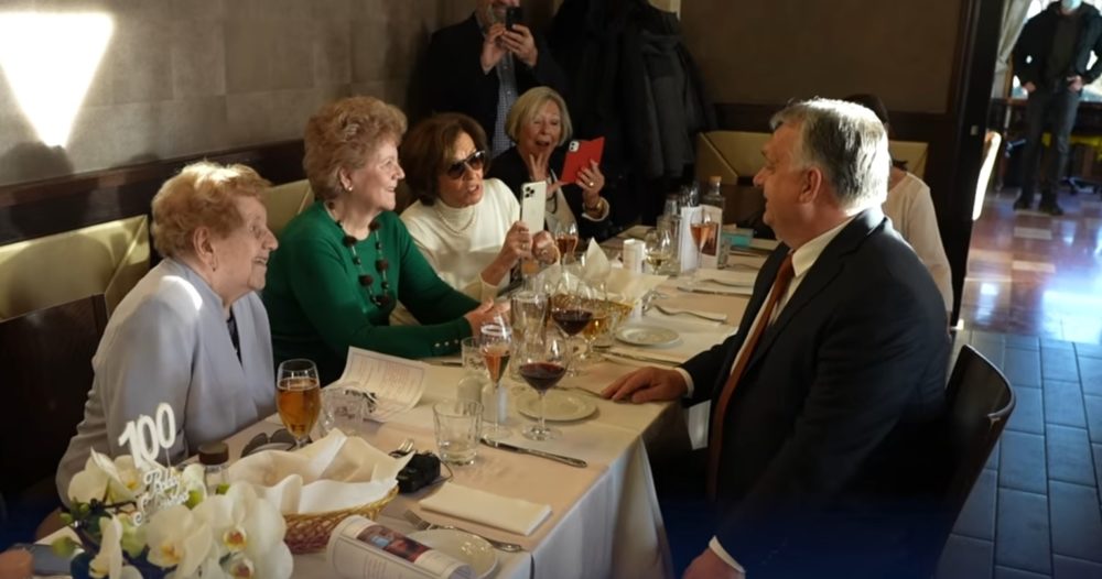 Így köszöntötte fel a 100 éves Edit nénit Orbán Viktor – Videó