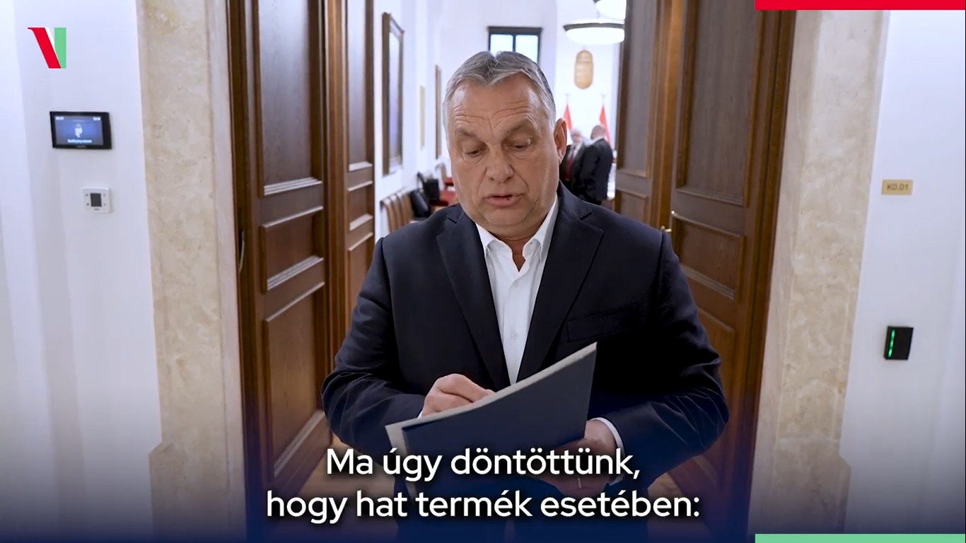 Élelmiszerárstopot jelentett be Orbán Viktor (Videó!)