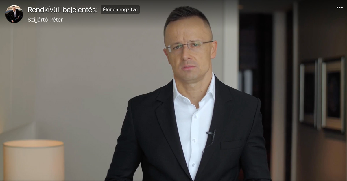 Szijjártó Péter: a feladat a magyarok biztonságának garantálása