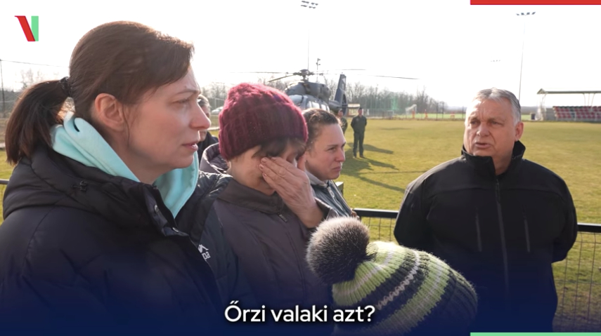 A miniszterelnök Tarpán találkozott menekültekkel