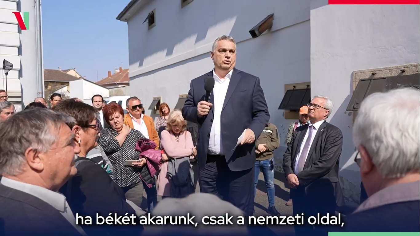 Orbán Viktor: ennek a választásnak már háború és béke is a tétje