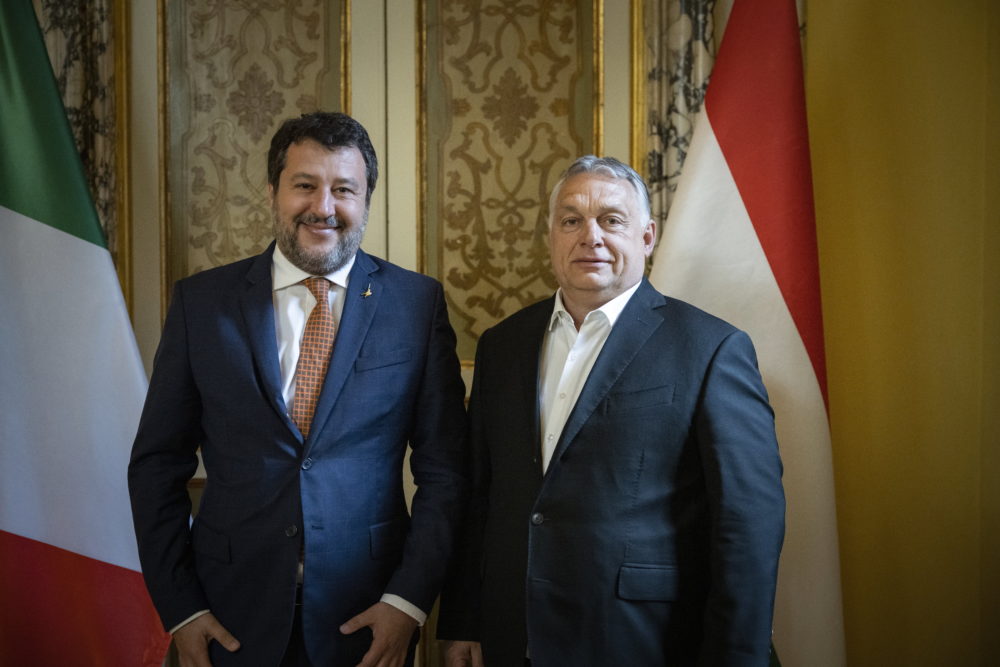 Ferenc pápa után Matteo Salvinivel találkozott Orbán Viktor