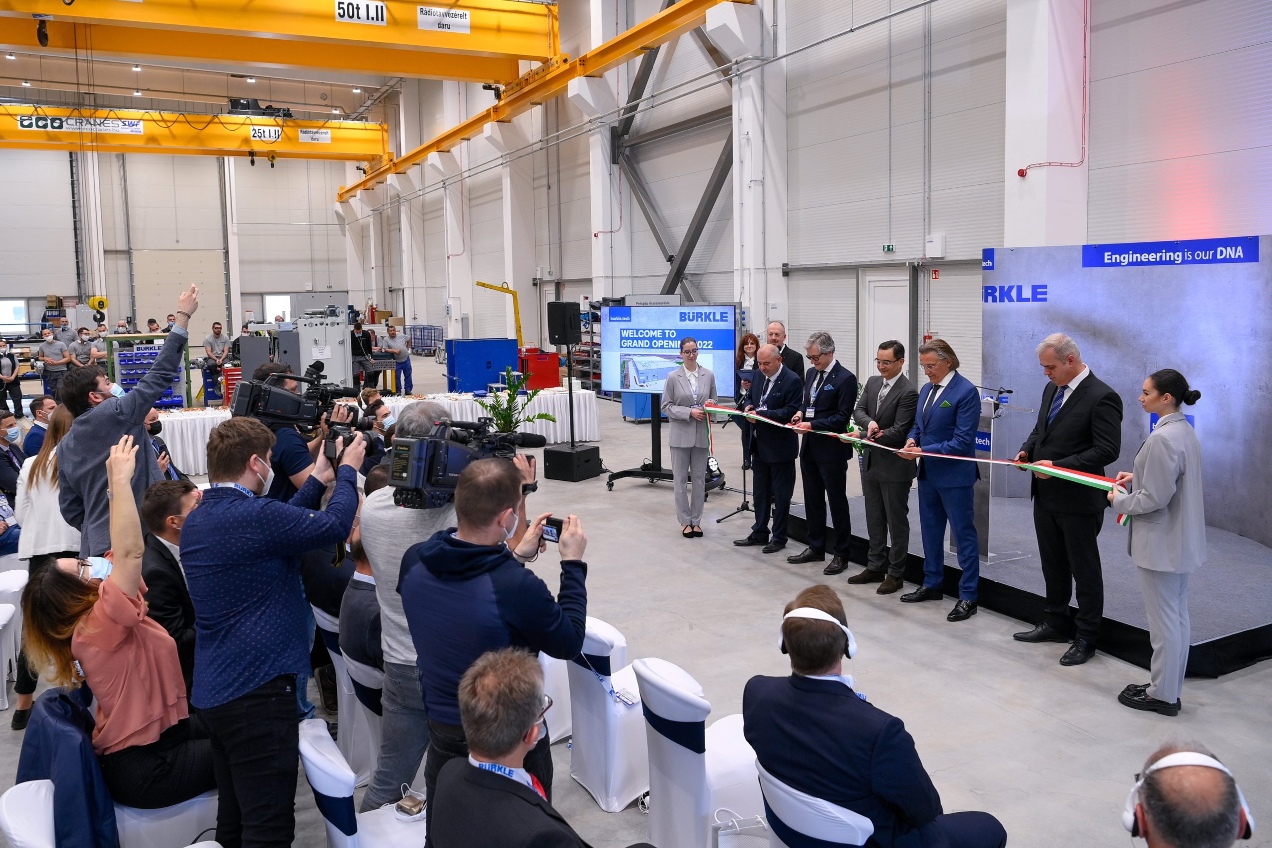 Átadták a német Bürkle új üzemcsarnokait Debrecenben