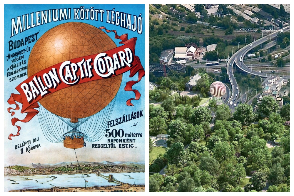 Ballon kilátó nyílik a Városligetben
