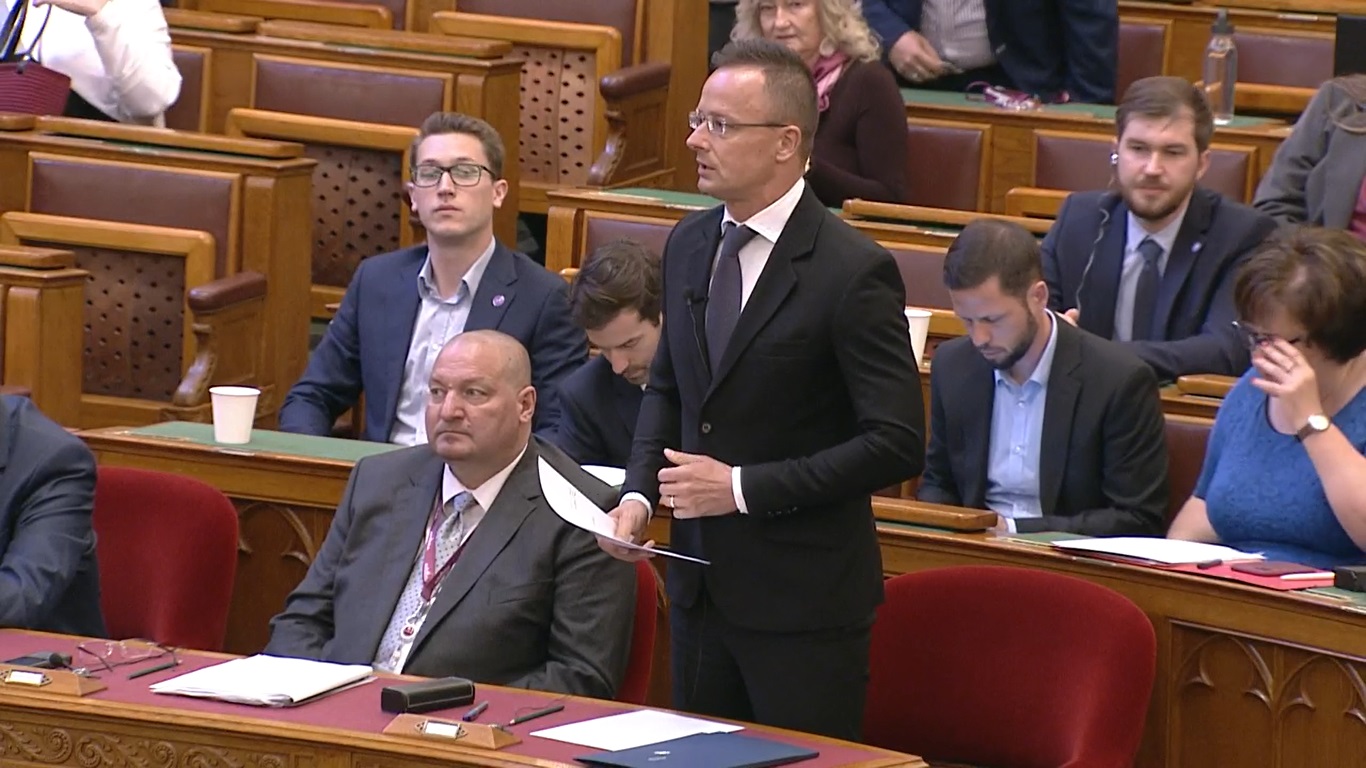 Szijjártó Péter: Magyarország nem szavazza meg a szankciós javaslatot