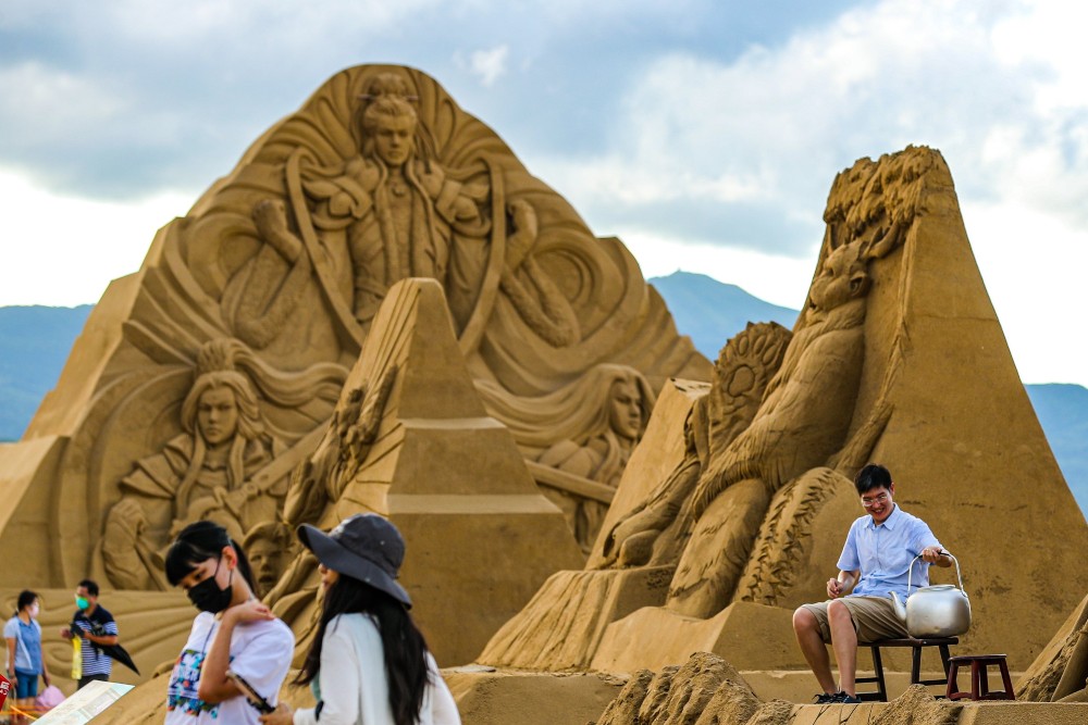 Homokszobrászat Tajvanon