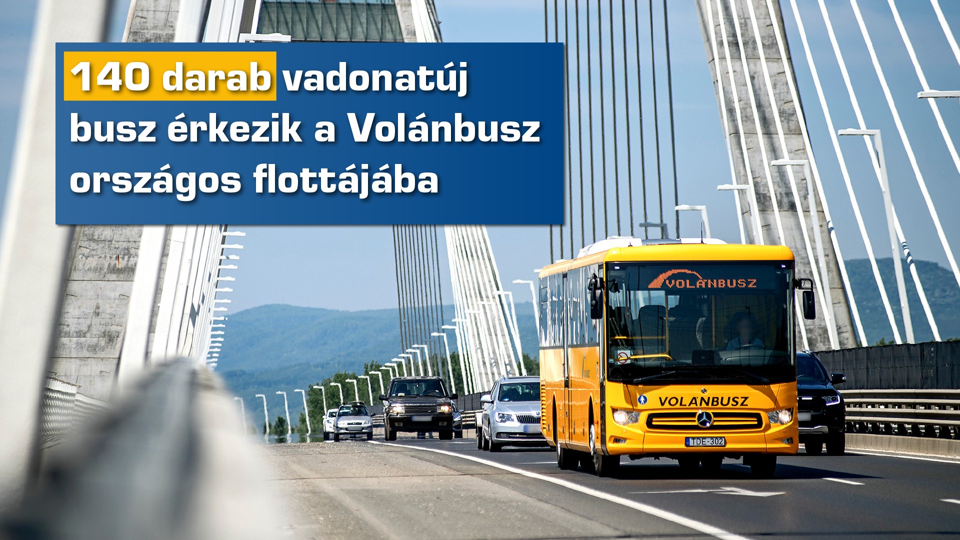 Száznegyven új busszal bővül a Volánbusz flottája